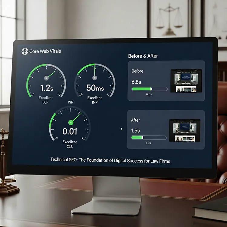 importance of speed and performance for law firm websites